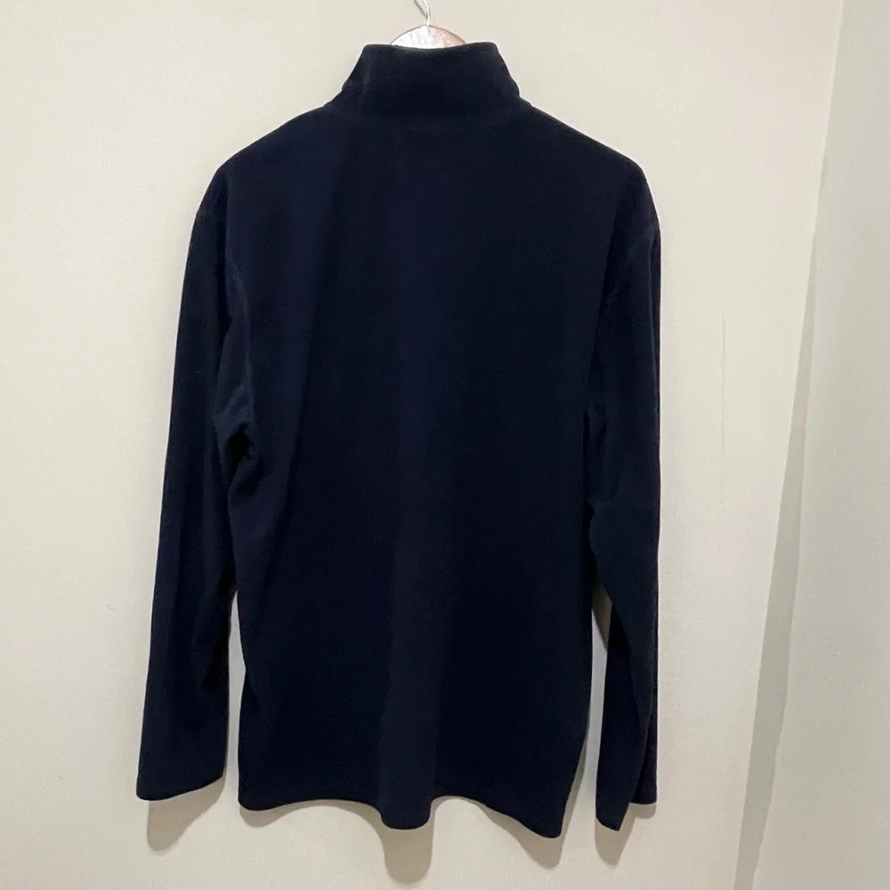 Men's North Face Pullover Size XL Fleece 1/4 Zip Navy Blue